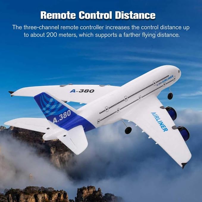 RC Airplane 2.4GHZ Remote Control Airplane Remote Control Passenger Aircraft RC Drone Toy RC Airliner Four Motor RC Plane EPP Drop Resistant RC Aircraft,Flying Lover Toy Gift