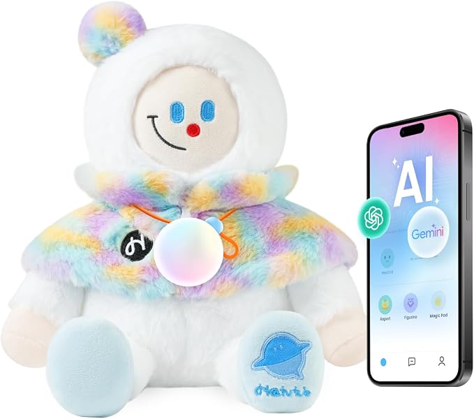 AI toys for kids, Interactive ai companion kids plush snowman, Designed specifically for kid's development, No screen educational toys, Smart ai stuffed animal for 3+Kids, 2026 emotional support gifts