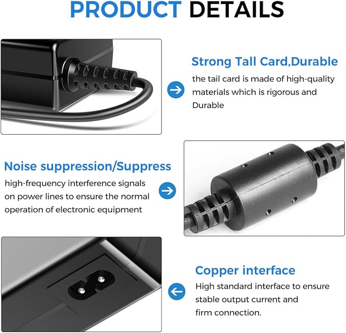 14V Soundboks Speaker Adapter for SOUNDBOKS Batteryboks Soundboks Gen1 Gen2 Gen3 Bluetooth Speaker Keyu KA4802A1403300P Rechargeable Battery Keyu Switching Power Cord BATERYBOKS Charger
