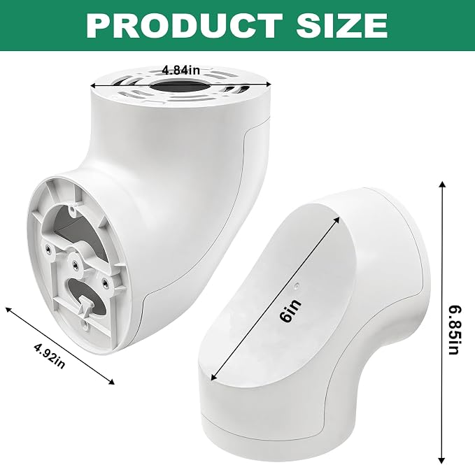 Eave Mount for Ring Devices Weatherproof Bracket for Smart Lighting & Security Cameras,Compatible with Ring Floodlight Cam Wired Plus/Pro,Floodlight Camera v2/Pro,Ring Smart Lighting Floodlight Wired