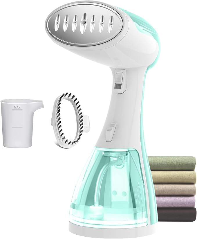 Small Handheld Steamer Iron for Clothes - 1350W Portable Clothes Steamer, Removes Wrinkle with Heat-Resistant & Strong Steam for Different Fabrics, Suit for Home/Office/Travel