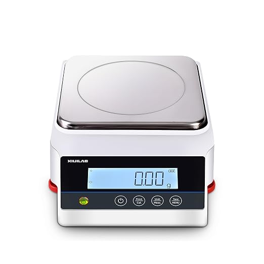 Lab Scale 1000g x 0.1g High Precision Digital Scale Electronic Analytical Balance with RS232 Interface One-Key Auto Calibration Windproof Airflow Strip Tare & Unit Conversion Function