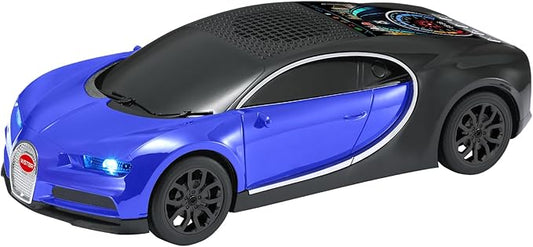 WS-660 Hypercar Replica Bluetooth Speaker with LED Starry-Sky Display, Portable with HD Sound, LED Party Light, TWS Pairing, FM/USB/TF Playback, Built-in Mic, Best Idea for Hypercar Lovers (Dark-Blue)