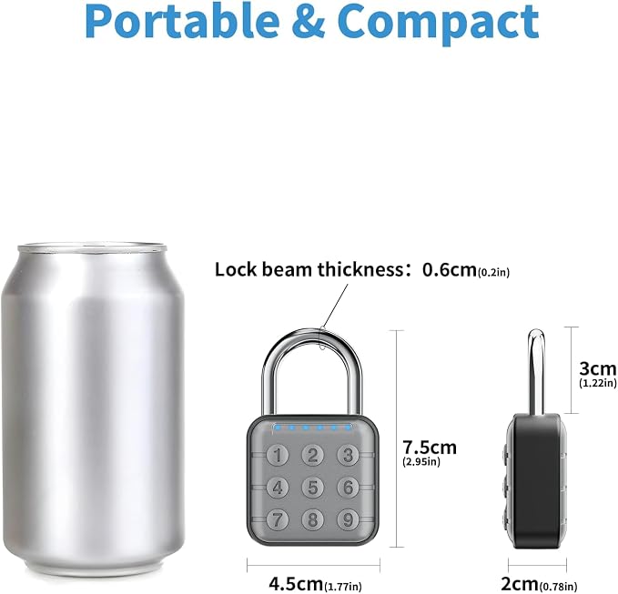 Combination Lock, Combination Lock for Locker, Locker Lock & Gym Locker Lock - High Security, Easy to Use for Gym, School, Travel, Outdoor (Gray/Black-2 Pack)