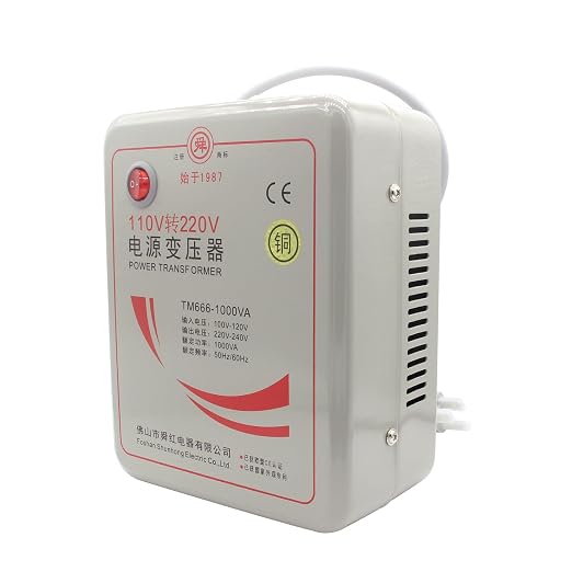 Beduan 110V to 220V Step Up Converter Voltage Power Transformer for 220V Chinese Electronics