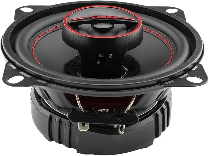 DS18 G4Xi GEN-X 4" 2-Way Coaxial Speakers 120 Watts Max Power 4-Ohm with Mylar Balanced Dome Tweeters - Full Range Car Replacement Speaker - Grill Included - 2 Speakers