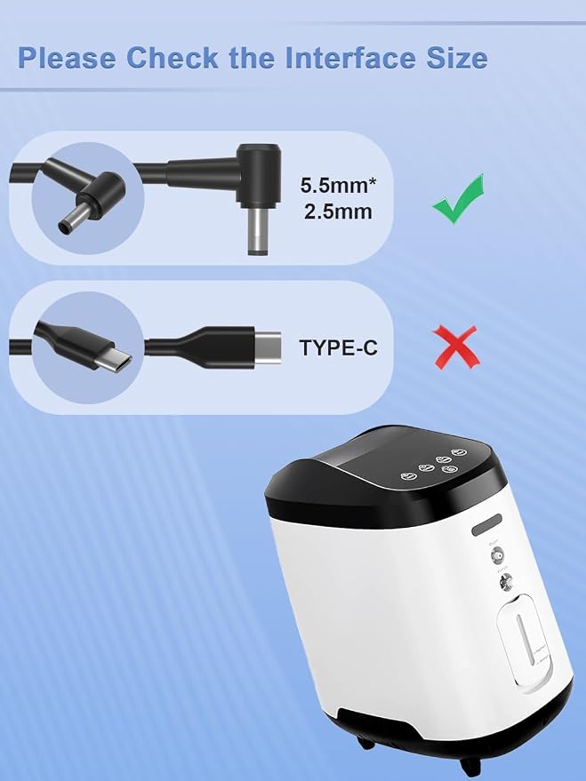 24V 120W Power Adapter Cord Compatible with Inogen One G5, Inogen Rove 6 4, Oxygo Next Portable Oxygen Concentrator Inogen BA-501 BA-503 BA503 BA-500 BA-516 External Battery Charger