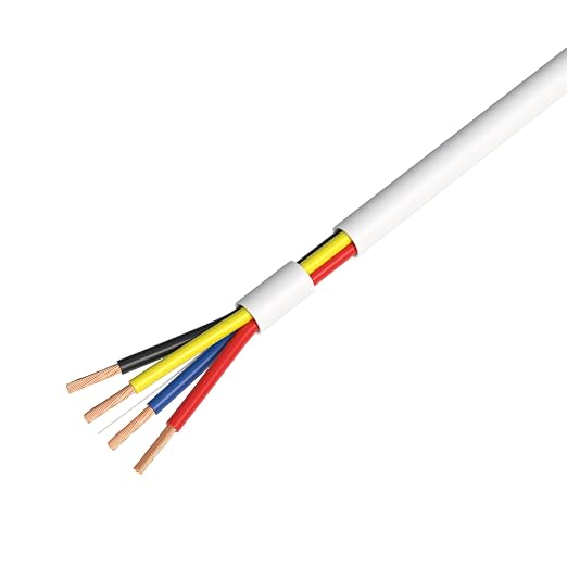 Cables Direct Online 1000ft Stranded 22/4 Alarm CCA Cable for Low Voltage, Burglar System, Fire Detector, Security Station, Door Bell, 22AWG 4 Conductors Wire