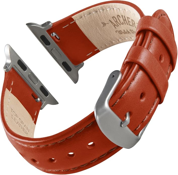 Archer Watch Straps - Top Grain Leather Watch Bands for Apple Watch