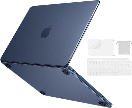 MOSISO Compatible with MacBook Neo Case 13 inch 2026 Release Model A3404, Precision-Matched to Laptop Color, 4 in 1 Kit Ultra-Thin Crack&Fingerprint Resistant Protective Hard Shell Cover, Indigo Clear