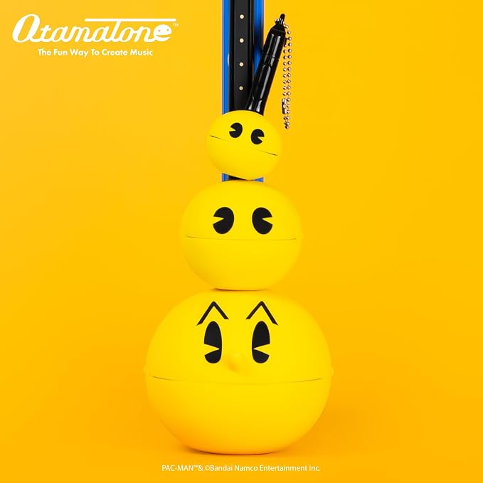 Otamatone PAC-MAN Electronic Musical Instrument Portable Synthesizer Toy from Japan by Maywa Denki – Fun Award-Winning Music Toy for Kids, Teens & Adults [English Instructions]