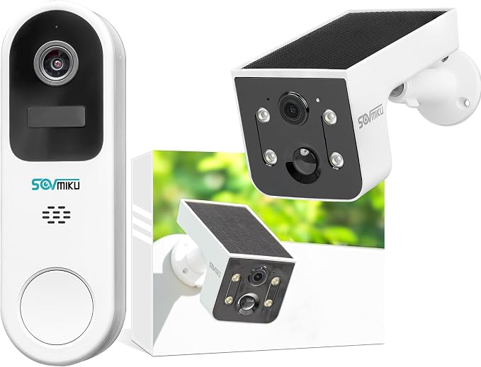 Vicohome Best 2K Solar Camera and AI Tracking Security Camera for Home,No NVR Needed,Battery Powered,Easy to Setup,Motion Detection,Two Way Audio,Color Night Vision,SD Slot, 180 Days Care Plan