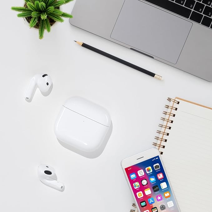 Replacement for Wireless Charging Case Only for AirPods 4 USB C Prot Wireless AirPod 4th Charging Cases with AirPod 4rd Generation Charger Cases with AirPod 4 Gen Charger Case Type-c (for Airpods 4)