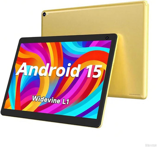 COOPERS Tablet 10 inch, Android 15 Tablet, 32GB ROM 1TB Expand Computer Tablets, Quad Core Processor 6000mAh Battery, 1280x800 IPS Touch Screen, 2+8MP Dual HD Camera, Bluetooth WiFi Tablets PC