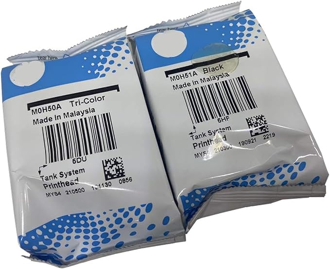 A Set 3JB06AA (BK&Tri-Color) M0H51A M0H50A Print Head GT51 GT52 Printhead Compatible for GT5810 GT5820 GT5822 Printers