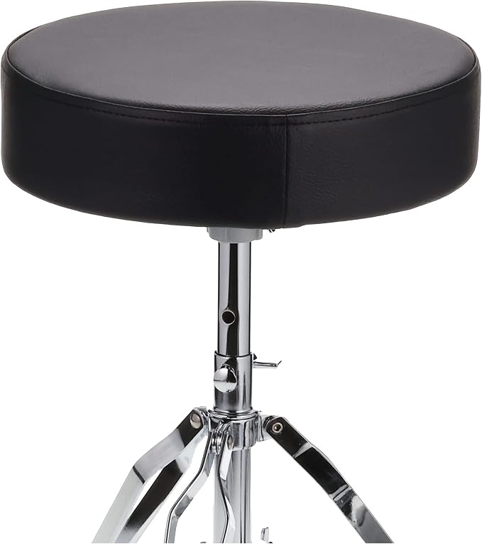 Alesis Drum Essentials Bundle – Complete Electric Drum Set Accessory Pack including A Drum Throne and On-Ear Headphones (Pack of 3)