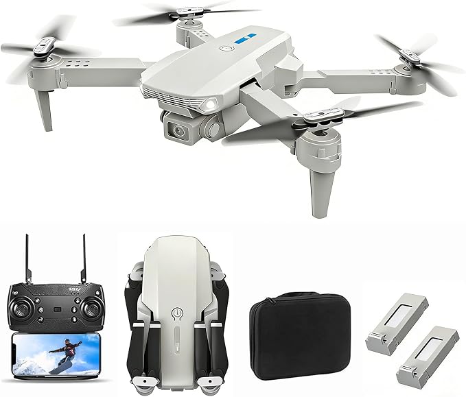 Mini Drone with Camera for Beginners 4K FPV Foldable RC Quadcopter, WiFi Gesture Photography Helicopter Toy Gifts for Adults