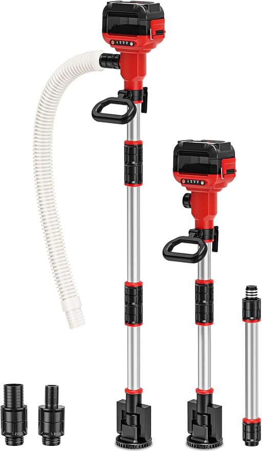 Stick Water Transfer Pump Compatible For Milwaukee 18V Battery(NO Battery), 800GPH Cordless Portable Water Transfer Pump With Detachable Rod, 37" Hose For Garden Fountain Boat Livestock Tank