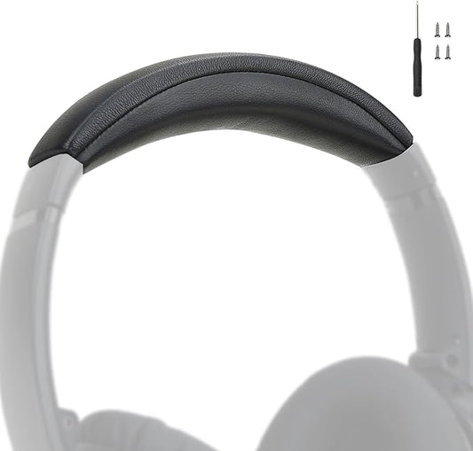 Headband Pad for Bose QuietComfort 45 QC35 QC35II QC45 Headphones with Protein Leather and Memory Foam (Black)