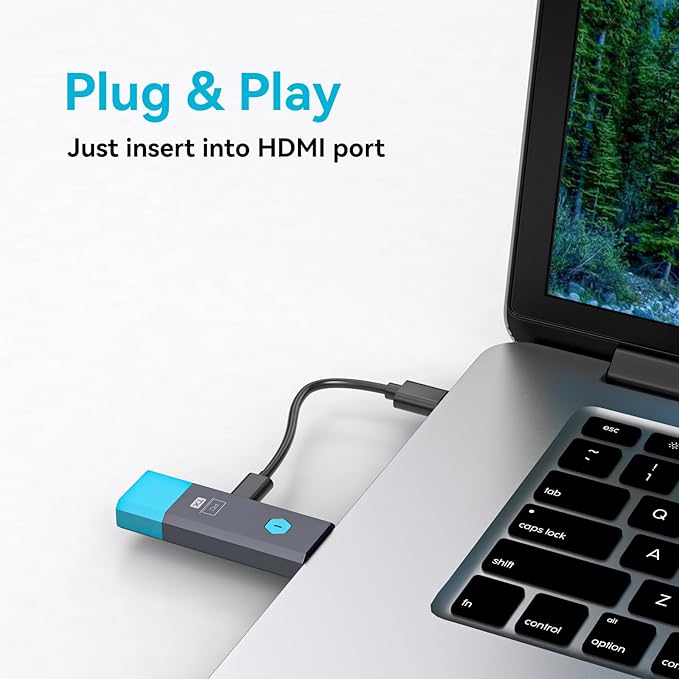 328FT/100M Wireless HDMI Transmitter and Receiver Portable 2.4G+5.8G Plug & Play Support 4K Decode 1080P Output Wireless HDMI Extender Kit for Audio to Monitor from Laptop/TV Box/Projector