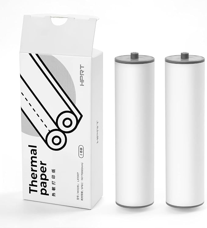 HPRT Bluetooth Wireless Printers MT810 for Portable Travel - Thermal Inkless Home Use Compact Printer - Paper Rolls Mobile Printing for Car & Office