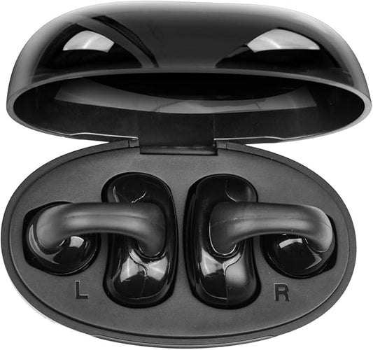 Wireless Ear Clips Earbuds Open Ear Clips Earbuds Ear Clips Headphones Bluetooth Stereo Sport Earphones with Mic Noise Canceling Lightweight Waterproof