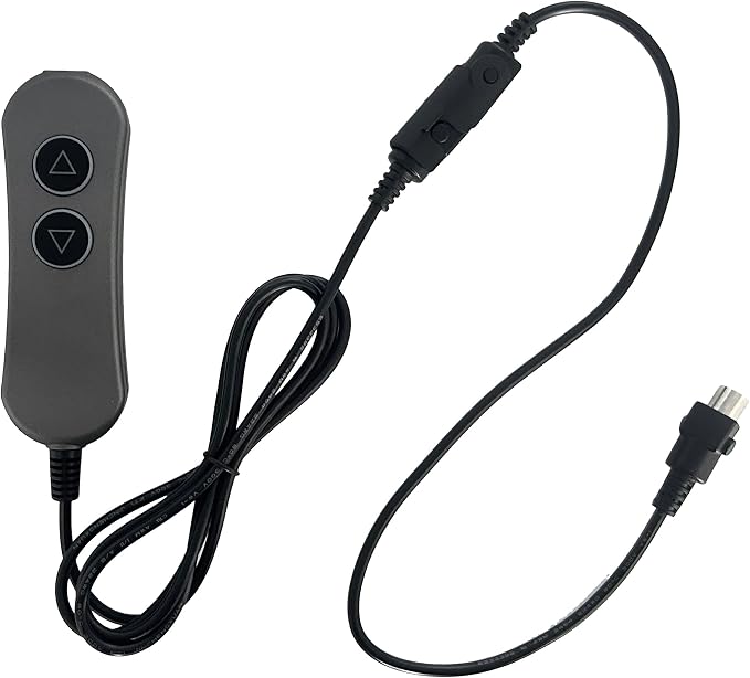 Lift Chairs Power Recliners 2 Button 5 Pin Prong Remote Handset Controller Hand Control with USB and Backlight