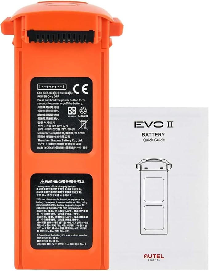 Autel Robotics EVO 2 Battery 7100 mAh 11.55V Smart Battery for EVO II Pro/Enterprise/RTK/Dual 640T Drones(V2 & V3), 2026 N-e-w, Orange
