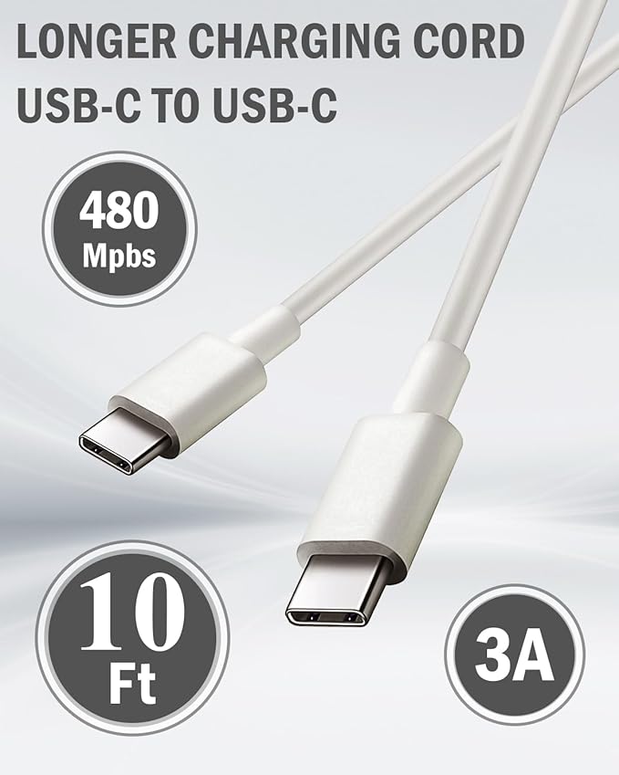 Super Fast Charger for Samsung Galaxy Tab S11,S10,S9,S8,S7+,A11+,A9+,A8 Tablet Charger, Samsung Galaxy S26 S25 S24 S23 S22 S21-10Ft USB-C Cord,30W PD Power Adapter