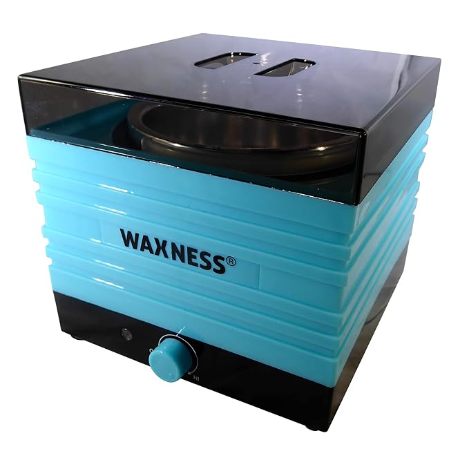 Waxness W-CUBE Professional Wax Heater – Teal, 1 lb Capacity, Adjustable temperature, 100W, for Professional Use