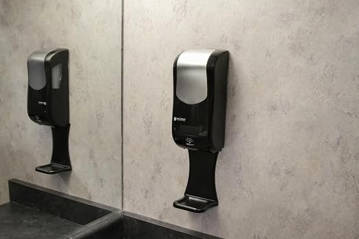 San Jamar Rely SH970BKSS Hybrid Foam Soap Dispenser, Black/Stainless Look