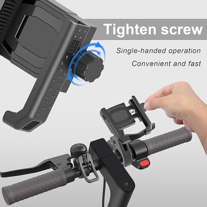 Electric Scooter Locks Anti Theft, E Scooter Phone Holder & Scooter Chain Lock with Key, Heavy-Duty Anti-Theft Lock with Waterproof Storage Bag, Accessories for Electric Scooters and Bicycles