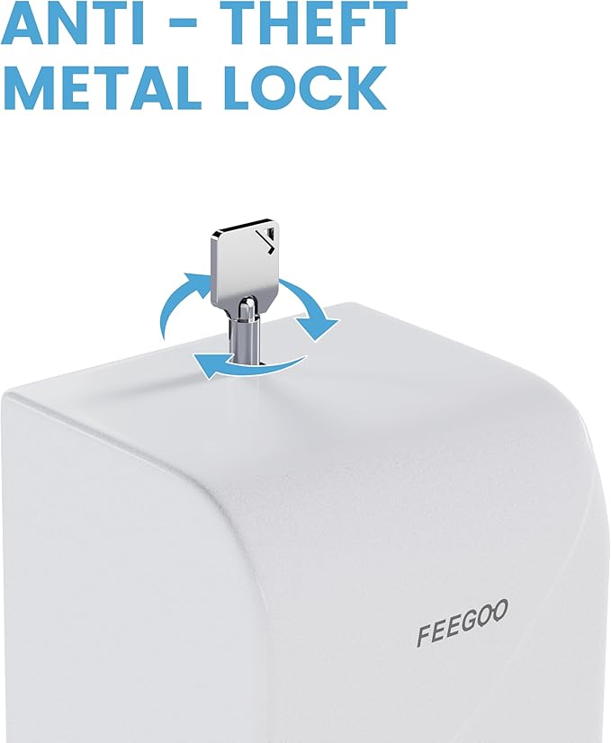 Automatic Wall Mounted Soap Dispenser, 27 fl oz / 800 ml Touchless Refillable Soap Dispenser for Commercial Restrooms, Offices, Hotels, Restaurants and Kitchens