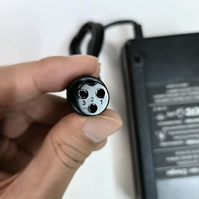 [Verified Fit] 54.6V 2A Charger for iScooter 48V Li-ion Battery (3-Prong) Compatible with iScooter IX3 IX4 IX5S IX6 iX7 Pro iX8 48V Battery Power Supply Adapter Cord