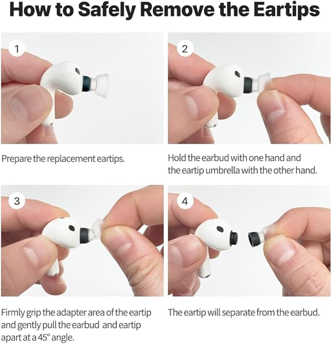 AZLA MAX AirPods Pro 3 Ear Tips, Medical Silicone Ear Tip Replacement