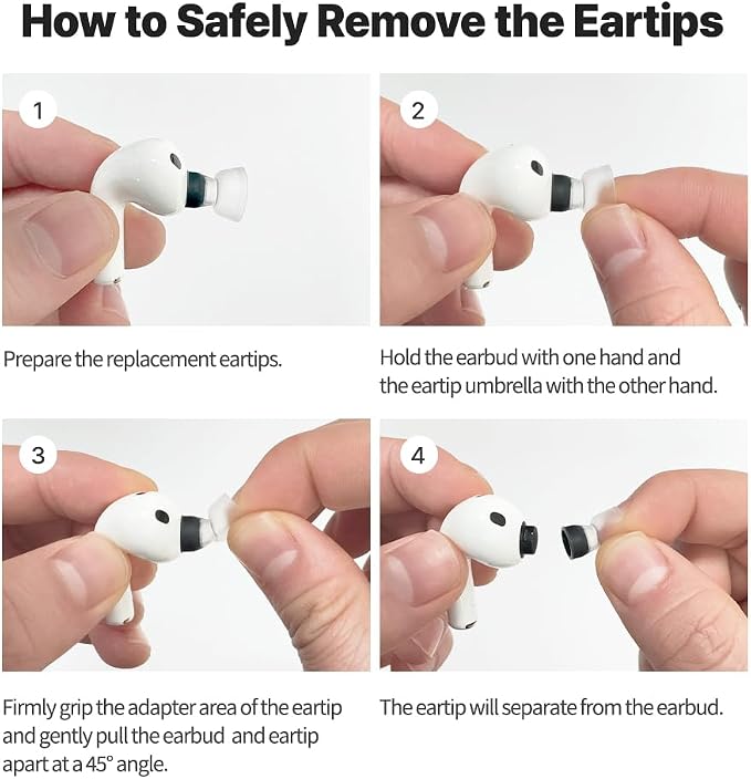 AZLA MAX AirPods Pro 3 Ear Tips, Medical Silicone Ear Tip Replacement