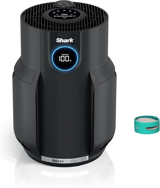 Shark HP152 Air Purifiers for Home Large Room with NeverChange Air Filter, Covers 650 Sq. ft, Odor Neutralizer and Clean Sense Technology (Renewed)