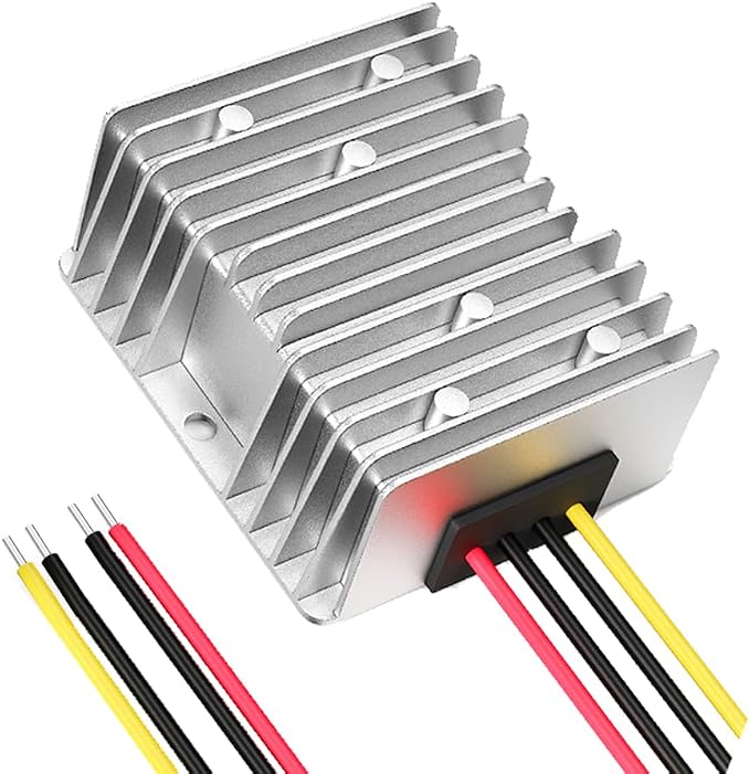 DC 12v to 24v Converter 15A 360W, Heavy Duty Step Up Waterproof Transformer DC Power Adapter Converter for Car Truck Vehicle Boat Motor Solar System