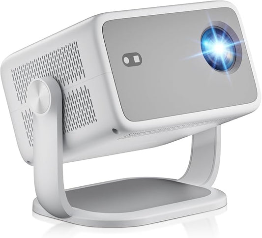 1080P Native Projector 4K, 600 ANSI Lumens, WiFi and Bluetooth, Built in Apps, Electric Focus & Auto Keystone, Mini Portable Projector for Outdoor Movies Home Theater (2026 Upgrade)