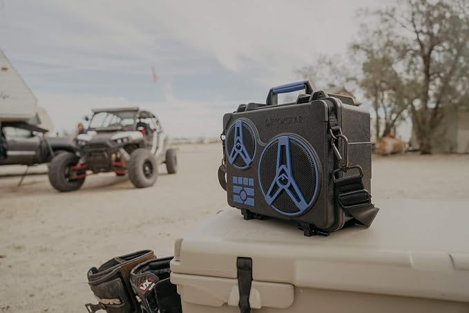 ECOXGEAR: EcoJourney Bluetooth Speaker with Dry Storage 50+ Hours of Playtime 100% Waterproof IP67 Rugged and Loud(Gray)