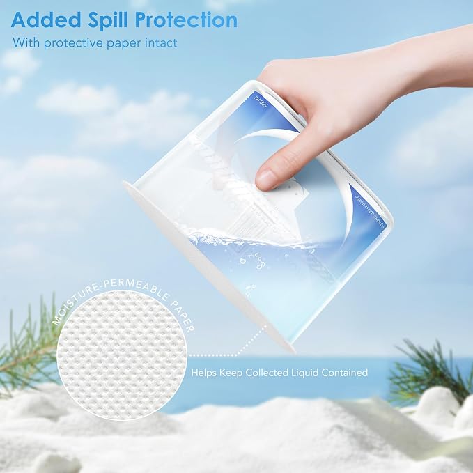 Moisture Absorbers, Fast Acting Humidity Absorber & Odor Eliminator, 10.5 oz High Capacity Dehumidifier for Closet, Bathroom, Basement, Car & RV, Fragrance Free, 6 Pack