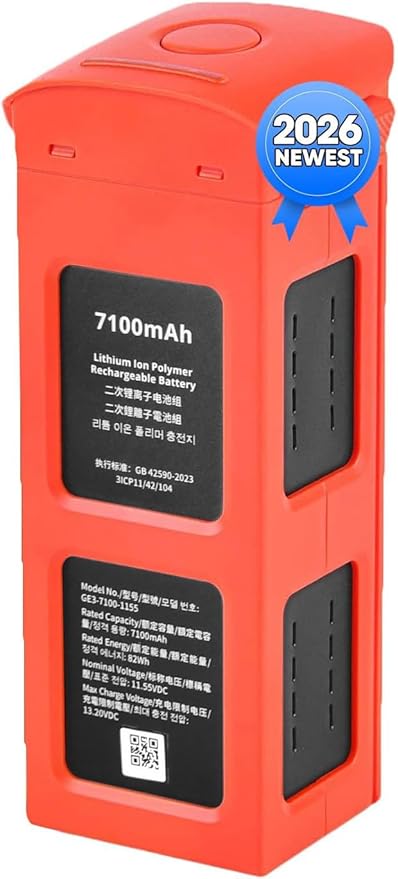 Autel Robotics EVO 2 Battery 7100 mAh 11.55V Smart Battery for EVO II Pro/Enterprise/RTK/Dual 640T Drones(V2 & V3), 2026 N-e-w, Orange