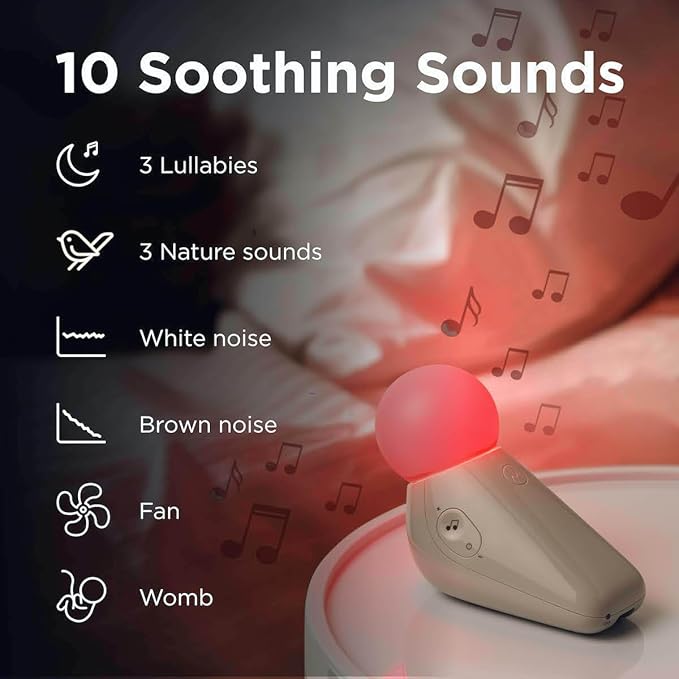 Motorola Nursery Wireless Audio Baby Monitor (No WiFi) + Portable Sound Machine Bundle | AM21 Long Range Monitor with White Noise Sleep Soother & Night Light
