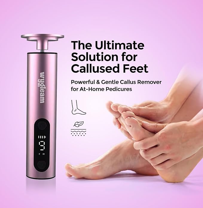 Electric Callus Remover for Feet & Nail File Drill Kit - 2 in 1 Rechargeable Pedicure Tools for Flawless Feet - Professional Foot File with 3 Speeds for Dead Skin Removal - At Home Pedicure