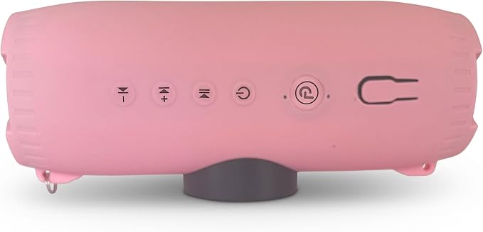 Yak-Power Drytunes Water-Resistant Portable Bluetooth Speaker | IP66 | Party Button Music Sharing | Kayaks | Boats | E-Bikes | Outdoor | Pink