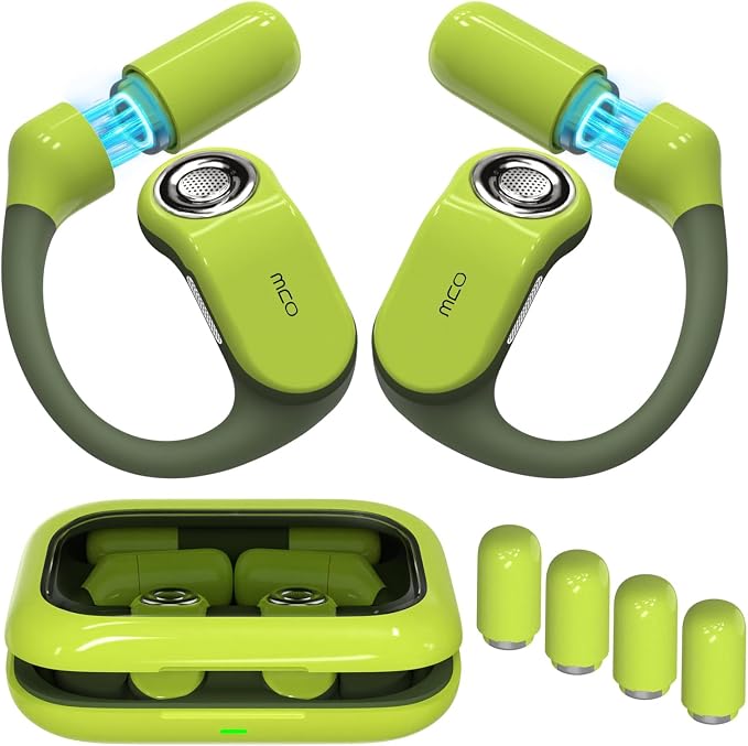 OJW Open-Ear Headphones with Replaceable Battery | Replaceable Battery with over to 96 Hours of Playtime