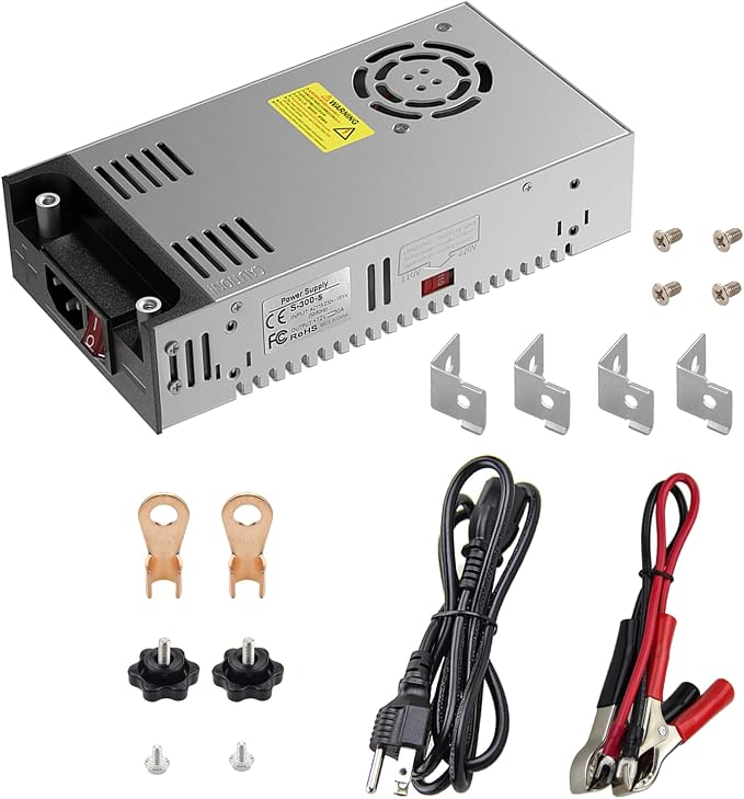 ALITOVE 5V 60A Power Supply 300W AC to DC Converter 110V to 5 Volt 60 Amp Switching Power Supply Adapter Transformer LED Driver for WS2812B WS2811 LED Strip Pixel Light CCTV