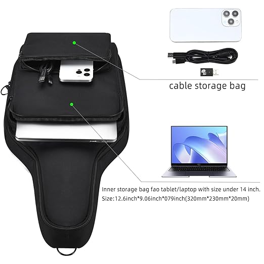 KECHICHENGYUN Electric Guitar Gig Bag for PDP RIFFMASTER Wireless Guitar Controller,Lightweight Electric Guitar Gig Bag with Adjustable Backpack Straps