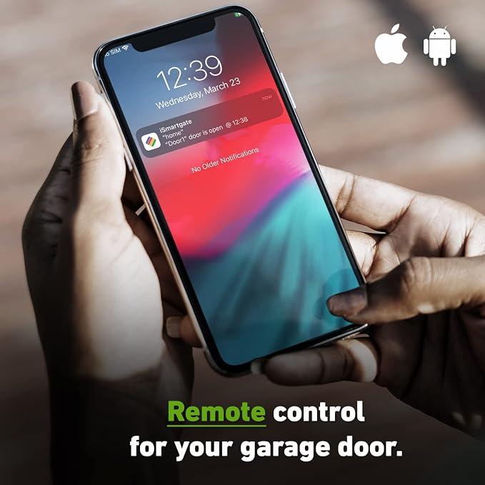 ismartgate LITE Smart Garage Door Opener Remote, APP Control, Compatible with Apple Homekit, Amazon Alexa, Google Assistant, IFTTT, Compatible with All Garage doors. Wireless sensor included.