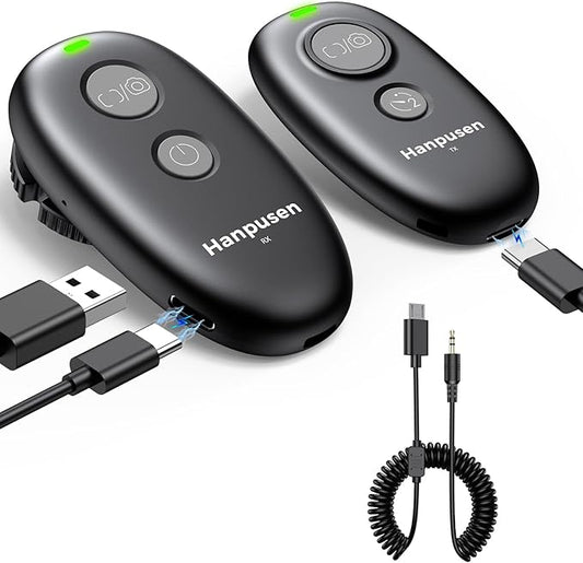 Rechargeable Wireless Camera Remote Control for Panasonic S5II, GH6, S5, BGH1, GH5 II, BS1H, S5IIX, G9 II, GH7, G97, S1RII, S1IIE, S1II, Upgrade Hanpusen Shutter Release Replaces DMW-RSL1